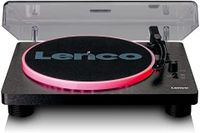 lenco ls-50ledbk tocadisco tocadiscos de traccion por correa negro manual