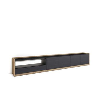 Mueble Tv Jubrique-02 Con Luz Led Y Almacenaje Práctico