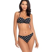 lascana banador banador bandeau con aros powder para mujer