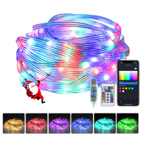 aigostar luces de navidad inteligente rgb 10 m 100 led guirnalda luces cadena de luces para navidad halloween alimentacion por usb sincronizacion con musica control de app y control remoto