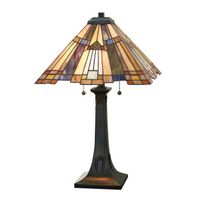 lampara de mesa inglenook 2 luces