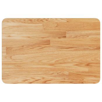 Encimera Baño | Mueble De Baño Madera Maciza Tratada Marrón Claro 60x40x2,5 Cm