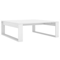 mesa de cafe  mesa de centro madera contrachapada blanco 100x100x35 cm