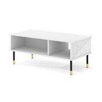 mesa de centro 110 cm paneles laminados blanco