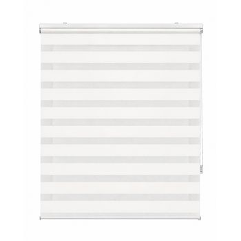 Estoralis - Estores  Noche Y Dia  Vera - Total 170x250 Cm  | Tejido 166x250 Cm | Doble Tejido | Blanco Roto
