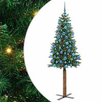 arbol de navidad delgado con 300 led con soporte verde 180 cm vidaxl