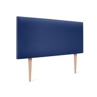 cabecero de polipiel liso 105x105cm con patas camas 105 - azul