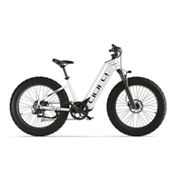 bicicleta electrica cyrusher aura fat tire de 26 bateria samsung de 15 ah sensor de par blanco