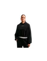 sudadera nike studio fleece wo oversized scallop-trim mujer gris
