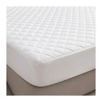 protector colchon acolchado algodon poli resiste agua  10 uds 105 x 190200  blanco
