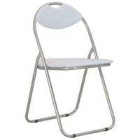 pack 4 uds sillas de comedor  silla de cocina  mueble de comedor plegables cuero sintetico blanco