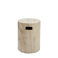 taburete efecto travertino o35cm - beige