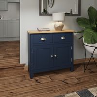cole oak and blue sideboard