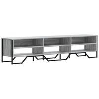 mueble de tv  mueble de salon  gabinete de tv madera de ingenieria gris sonoma 180x34x41 cm