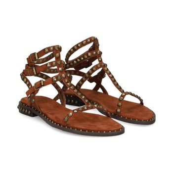Ash Sandalias Planas Mujer - Marrón Talla 38