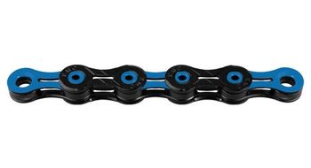 Cadena kmc dlc11 118 eslabones 11v negra azul