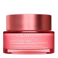 clarins cosmetica facial multi-active nuit crema alisadora - pieles secas