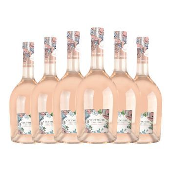 Vino Rosado Victorine L'audacieuse. Rose Côtes 75 Cl 13% Vol. (pack De 6 Unidades)