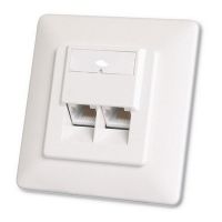 digitus roseta empotrable cat6 2 x rj45 angulo hembra