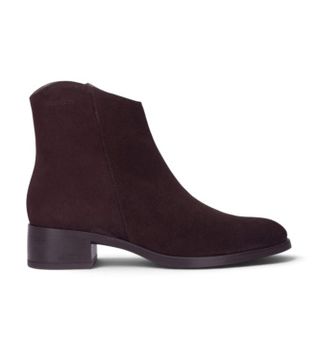 Wonders para mujer. D-1801 Botines de piel Bonjour marrón (38), 1 a 3cm, Cremallera, Casual