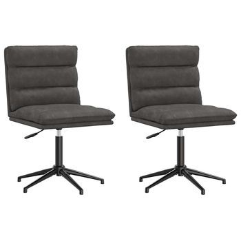 Sillas De Comedor 2 Uds | Silla De Cocina Cuero Sintético Negro
