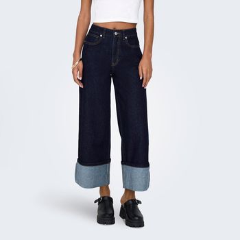 Only Pantalones Marinos 15352419-DARK BLUE DENIM