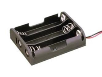 Portapilas R06 X3 Para 3 Pilas Con Hilos 200mm