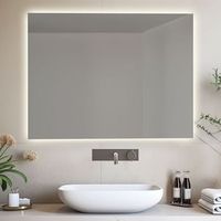 espejo de bano retroiluminado reversible aurora led 70x90 made in italy