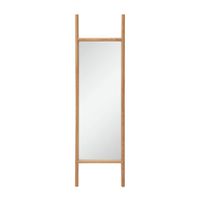 espejo de pared decorativo de madera de roble claro h190
