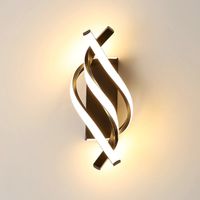 aplique de pared led interior 22w 2500lm nero minimalist bianco caldo 3500k lamparas de pared iluminacion de pared para salon