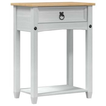 Mesa Consola | Mesa De Entrada Con Cajón 55 X 35 X 73 Cm Madera De Pino Macizo
