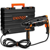 martillo perforador dnipro-m rh-12 sds-plus 950 w 32 j 3 funciones 28 mm hormigon 32 mm madera con maletin