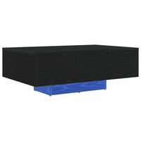 mesa de cafe - mesa de centro - mesa baja roble negro 85 x 55 x 31 cm madera de ingenieria