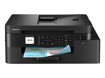 Impresora multifunción tinta - Brother MFC-J4350DW, Impresión doble cara, a Color, Wi-Fi 5 GHz o USB, 20 ppm, Negro