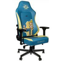 noblechairs hero fallout vault-tec edition gaming chair - blue  yellow blue