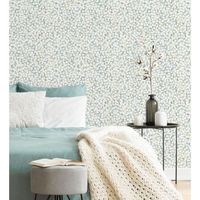 papel pintado vinilico ecologico flores y florecitas pequenas nordico - summer flowers 679562 de gaulan - rollo de 10 m x 053 m