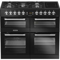 leisure cuisinemaster cs100f520k dual fuel range cooker - black black
