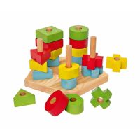 juego de destreza eichhorn stacking board madera 21 piezas