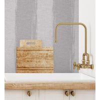 papel pintado vinilico lavable de rayas con textura efecto textil en relieve - tamil etnik stripe 676346 de gaulan - rollo de 10 m x 106 m