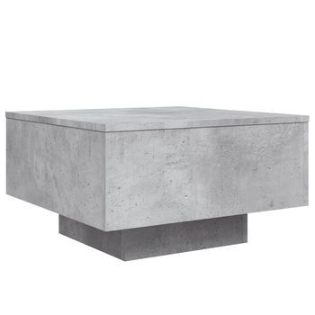 Mesa De Café - Mesa De Centro Madera De Ingeniería Gris Hormigón 55x55x31 Cm
