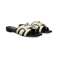 bibi lou sandalias planas mujer - negro talla 36