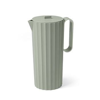 Jarra de polipropileno verde mate