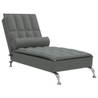 sofa divan  sofa cama de masaje con cojin de tela gris oscuro