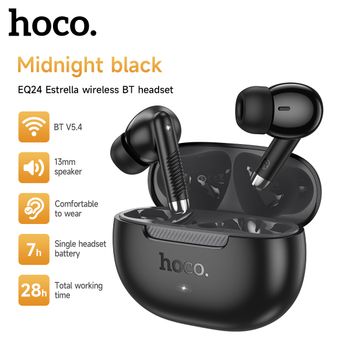 Auriculares inalámbricos HOCO EQ24 Bluetooth 5.4, auriculares deportivos para teléfono móvil, auriculares intrauditivos con sonido HiFi de calidad estéreo.