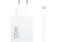 cargador movil - xiaomi 120w hypercharge combo usb tipo a a usb-c blanco