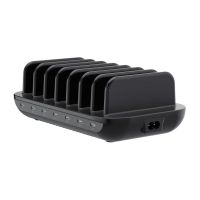 cargador conceptronic ozul07b 7 puertos usb-c carga rapida 160w