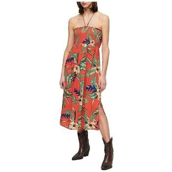 Superdry Vestidos Longue Smocked Midi Beach para mujer