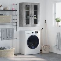 armario de pared  mueble pared gris hormigon 695x34x90 cm cfw740682