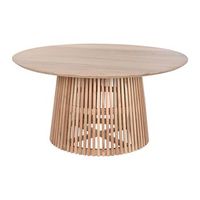 mesa redonda comedor mindi 150x150x75 natural
