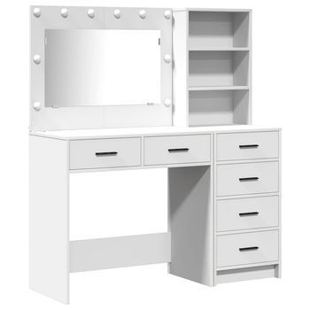 Mesa De Tocador | Mesa De Maquillaje Blanco 78.5 X 41 X 135 Cm Madera Contrachapada